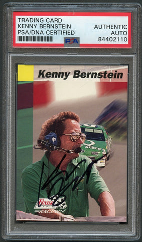 1993 Finish Line #161 Kenny Bernstein Signed Card AUTO PSA/DNA Slabbed Racer