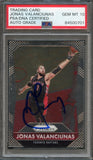 2015-16 PANINI PRIZM #151 Jonas Valanciunas Signed Card AUTO 10 PSA Slabbed Raptors