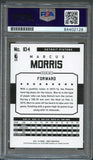 2015-16 NBA Hoops #104 Marcus Morris Signed Card AUTO PSA Slabbed Pistons