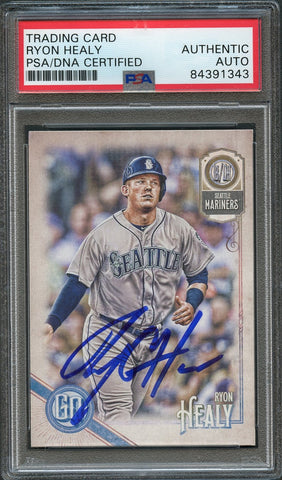 2018 Topps Gypsy Queen #170 Ryon Healy Signed Card PSA Slabbed Auto Mariners