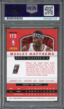 2012-13 Panini Basketball #173 Wesley Matthews Signed Card AUTO 10 PSA Slabbed Trailblazers