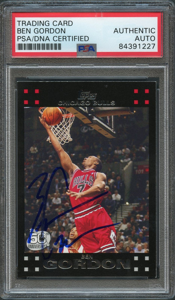 Ben Gordon signed 8x10 photo PSA/DNA Chicago Bulls Autographed