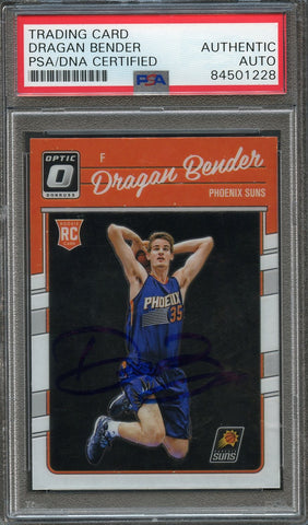 2016-17 Donruss Optic #154 Dragan Bender Signed Card AUTO PSA Slabbed RC Suns