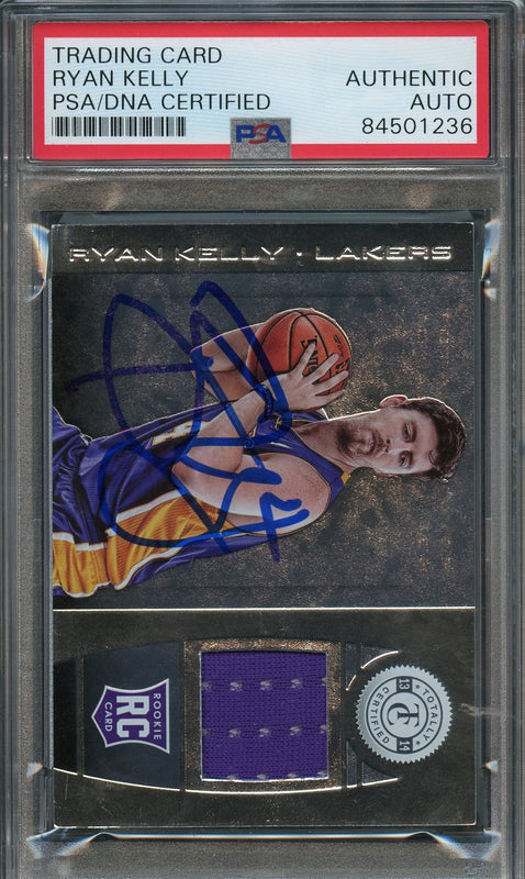 2013-14 Totally Certified Memorabilia #194 Ryan Kelly Signed Card AUTO PSA Slabbed RC Lakers