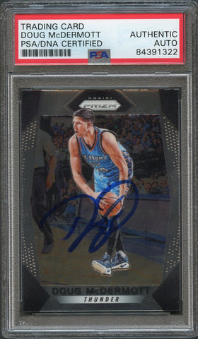 2017-18 Panini Prizm #265 Doug McDermott Signed Card AUTO PSA Slabbed Thunder