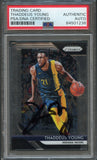2018-19 Panini Prizm Black #154 Thaddeus Young Signed Card AUTO PSA Slabbed Pacers