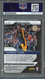2018-19 Panini Prizm Black #154 Thaddeus Young Signed Card AUTO PSA Slabbed Pacers
