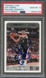 2017-18 NBA Hoops #136 Joe Harris Signed Card AUTO 10 PSA Slabbed Nets