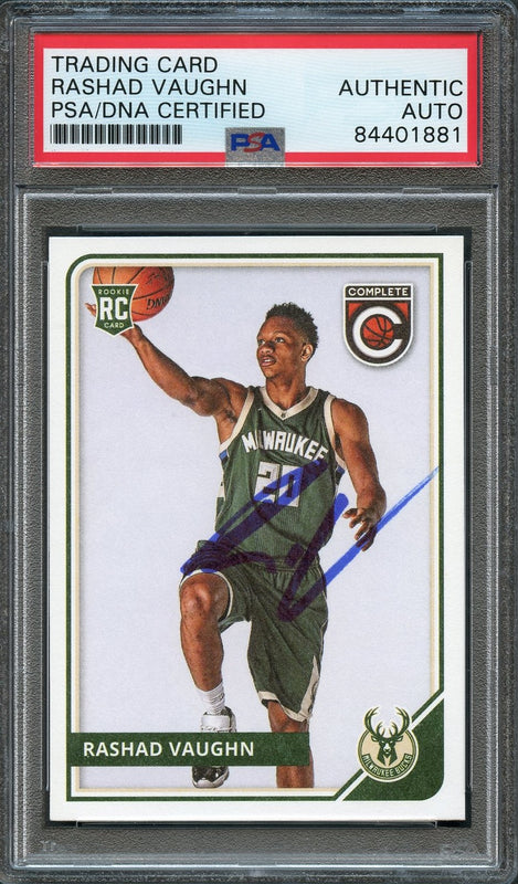 2015-16 Panini Complete #299 Rashad Vaughn Signed Card AUTO PSA Slabbed RC Rookie