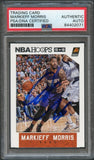 2015-16 NBA Hoops #134 Markieff Morris Signed Card AUTO PSA Slabbed Suns