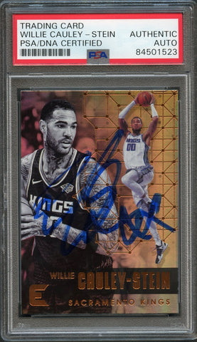 2017-18 Panini Essentials #9 Willie Cauley-Stein Signed Card AUTO PSA Slabbed Kings