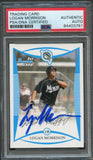 2008 Bowman #BP69 Logan Morrison Signed Card PSA Slabbed Auto Marlins