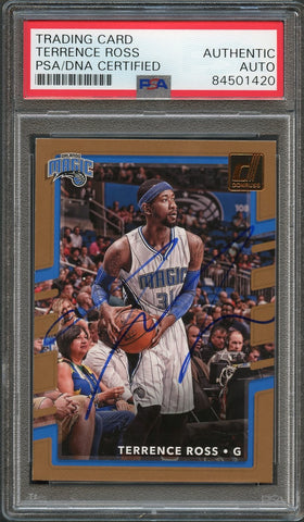 2017-18 Donruss #107 Terrence Ross Signed Card AUTO PSA Slabbed Magic