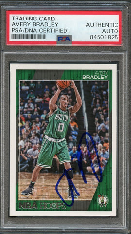 2016-17 NBA Hoops #24 Avery Bradley Signed Card AUTO PSA/DNA Slabbed Celtics