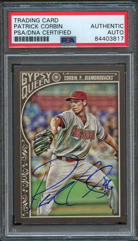 2015 Topps Gypsy Queen #224 Patrick Corbin Signed Card PSA Slabbed Auto Dbacks