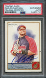 2011 Topps Allen & Ginter #41 Carlos Santana Signed Card PSA Slabbed Auto Cleveland