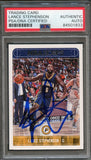 2017-18 NBA Hoops #150 Lance Stephenson Signed Card AUTO PSA Slabbed Pacers