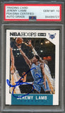 2015-16 NBA Hoops #103 Jeremy Lamb Signed Card AUTO 10 PSA Slabbed