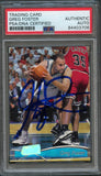 1997-98 Topps Stadium Club #156 Greg Foster Signed Card AUTO PSA Slabbed Jazz