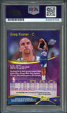 1997-98 Topps Stadium Club #156 Greg Foster Signed Card AUTO PSA Slabbed Jazz