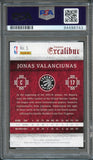 2015-16 PANINI EXCALIBUR #5 Jonas Valanciunas Signed Card AUTO PSA Slabbed Toronto Raptors