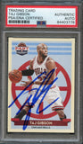 2012-13 Panini Past and Present #136 Taj Gibson Signed Card AUTO PSA Slabbed Bulls