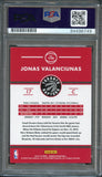 2015-16 Donruss Basketball #110 Jonas Valanciunas Signed Card AUTO PSA Slabbed Toronto Raptors