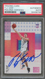 2017-18 Panini Status #124 TJ Leaf Signed Card AUTO PSA Slabbed RC Pacers