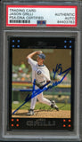 2007 Topps #61 Jason Grilli Signed Card PSA Slabbed Auto Tigers