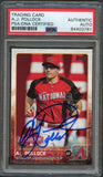 2015 Topps Update #US186A AJ Pollock Signed Card PSA/DNA Slabbed AUTO Diamondbacks