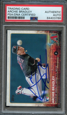 2015 Topps Update #153 Archie Bradley Signed Card PSA Slabbed Auto Rookie RC Dbacks