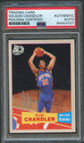 2007 Topps 50th Anniversary #133 WILSON CHANDLER Signed Card AUTO PSA Slabbed Knicks