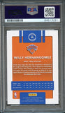 2017 Donruss #99 Willy Hernangomez Signed Card AUTO 10 PSA Slabbed Knicks