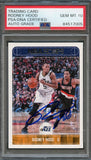 2017-18 NBA Hoops #86 Rodney Hood Signed AUTO 10 PSA Slabbed Jazz