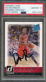 2015-16 Donruss Rated Rookie #245 Delon Wright Signed Card AUTO 10 PSA Slabbed RC Raptors