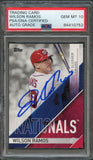 2017 Topps Silver Slugger Awards #SS-2 Wilson Ramos Signed Card PSA Slabbed Auto Grade 10 Nationals