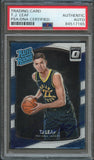 2017-18 Optic Rated Rookie #183 TJ Leaf Signed Card AUTO PSA Slabbed RC Pacers