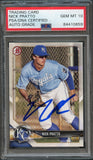 2018 Bowman Prospects #BP81 Nick Pratto Signed Card AUTO Grade 10 PSA Slabbed Royals