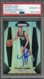 2017-18 Panini Prizm Silver #168 Tyler Lydon Signed AUTO 10 PSA Slabbed RC Nuggets