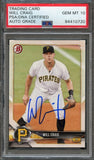 2018 Bowman #BP146 WILL CRAIG Signed Card PSA Slabbed Auto Grade 10 Pirates