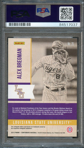 Alex Bregman LSU Autographed Jersey (Purple)