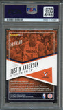 2015-16 Contenders Draft Picks School Colors #22 Justin Anderson Signed Card AUTO 10 PSA Slabbed Virginia