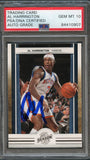 2009-10 Panini Season Update #31 Al Harrington Signed Card AUTO 10 PSA Slabbed Knicks