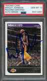 2014-15 NBA Hoops #175 Wesley Johnson Signed Card Auto 10 PSA Slabbed