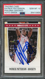 2011-12 NBA Hoops #74 Patrick Patterson Signed Card AUTO 10 PSA/DNA Slabbed Rockets