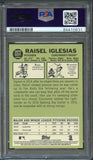 2016 Topps Heritage #604 Raisel Iglesias Signed Card PSA Slabbed Auto Grade 10 Reds