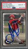 2016 Bowman #BP119 Alex Blandino Signed Card PSA Slabbed Auto 10 Reds