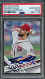 2017 Topps Series 1 #212 Tanner Roark Signed Card PSA Slabbed Auto Nationals