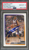 2005-06 Topps Total #336 Boris Diaw Signed Card AUTO 10 PSA Slabbed Suns