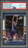 2015-16 Donruss Basketball #191 Dante Exum Signed Card AUTO 10 PSA Slabbed Jazz